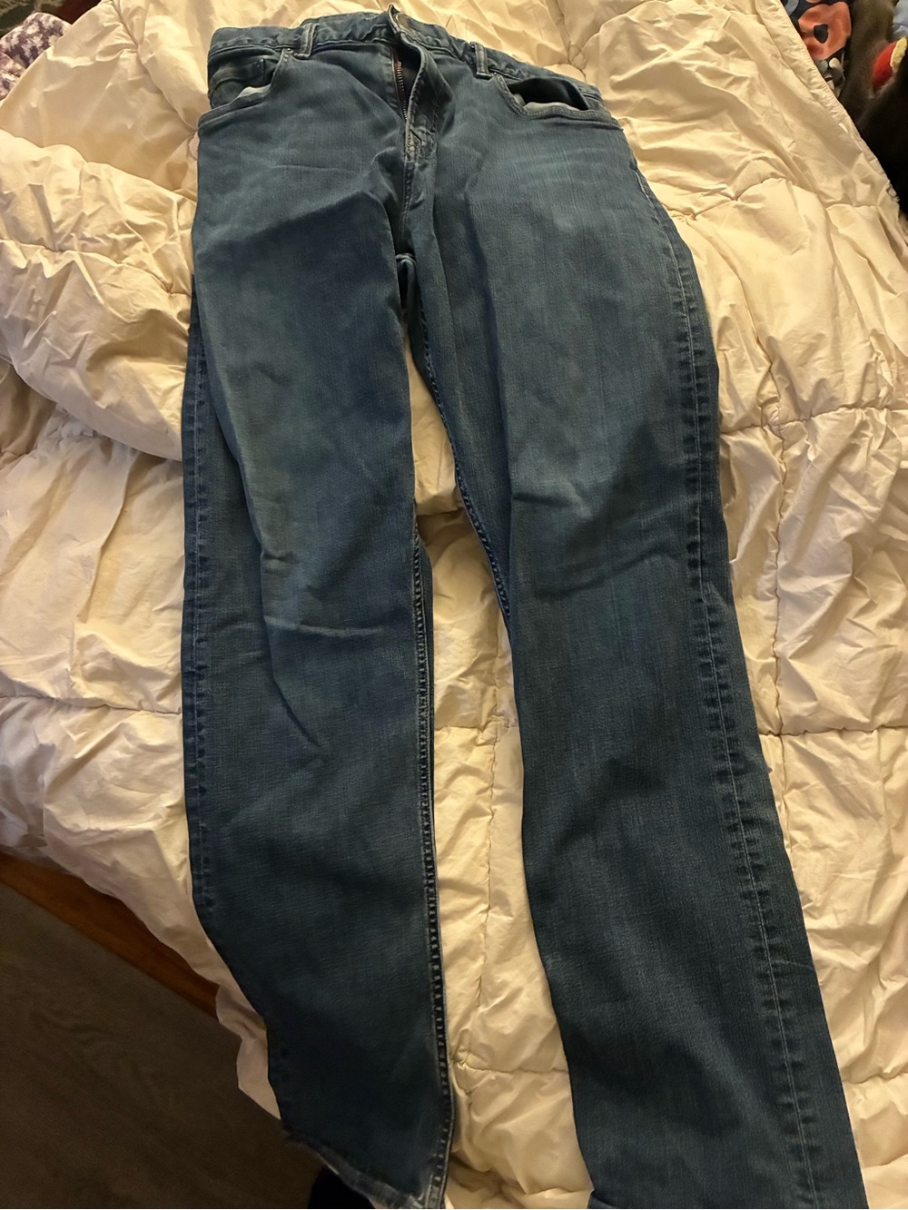 Straight Leg Men’s Denim Jeans in Blue